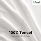 Simple&Opulence 100% Eucalyptus Lyocell Tencel Duvet Cover Set   Cooling Breathable Duvet Cover Soft Silky, Luxury Bedding Set