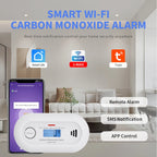 V-COME WiFi Smart Carbon Monoxide Alarm, WiFi CO  Detector with Tuya App control, 10-Year Life Battery, CE EN 50291, VC21W
