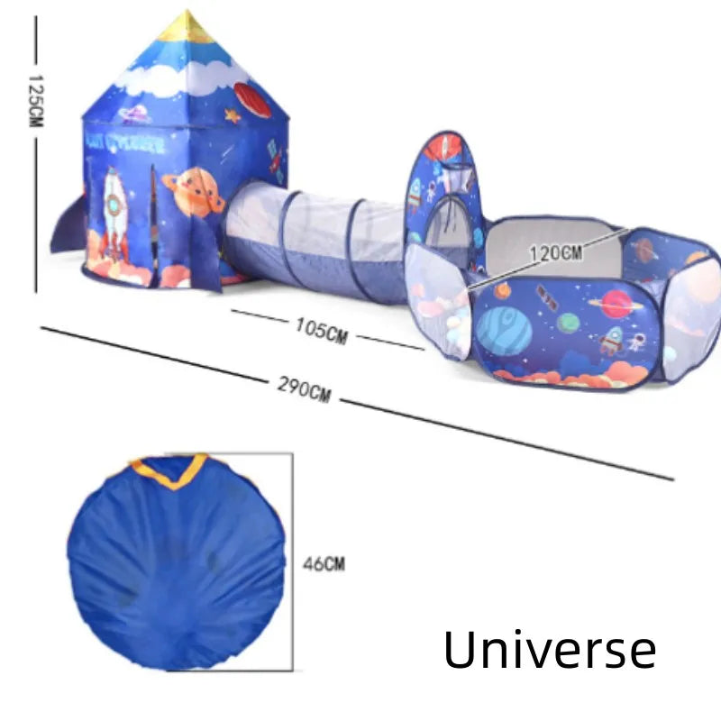 3in1 2Color Children Tent House Toy Ball Portable Tipi Interactive Pit Pool Kid Removable Indoor Outdoor Playhouse Gift Decor