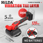 HILDA Tile Tiling Machine Laying Vibrating 5-Speed Adjustable High Loading Tile Vibration Leveling Fit Makita 21V Battery