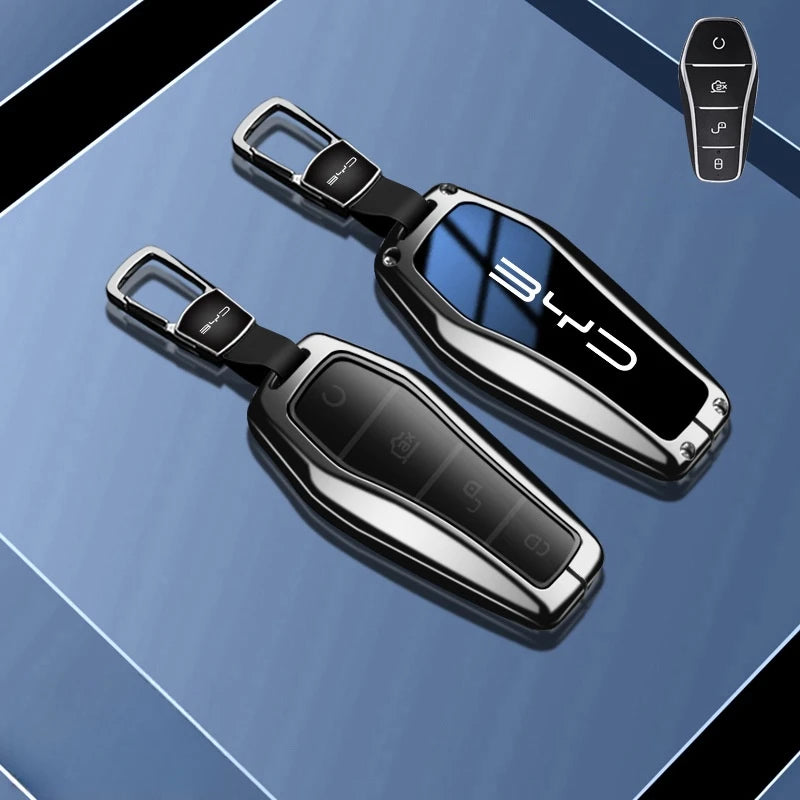 Car Remote Key Case Fob Cover Holder Shell Bag for BYD Song Plus Atto 3 Han EV Tang DM Qin Seal Dolphin Keychain Accessories