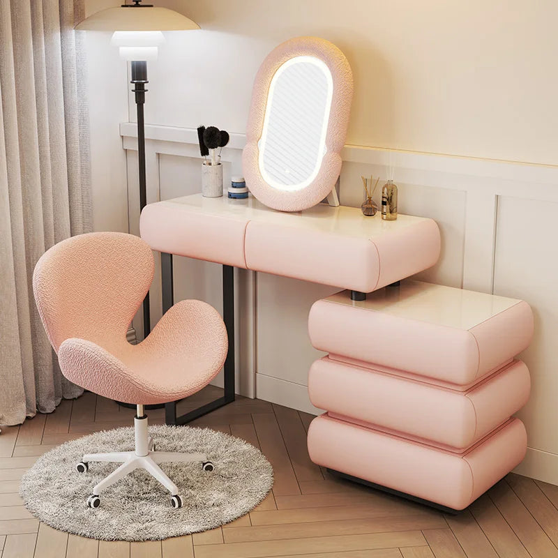 Illuminated Makeup Dressing Table with Mirror with Jewelry Cabinet Dresser Shida Furniture Organizers Mini Folding Toilet Tables