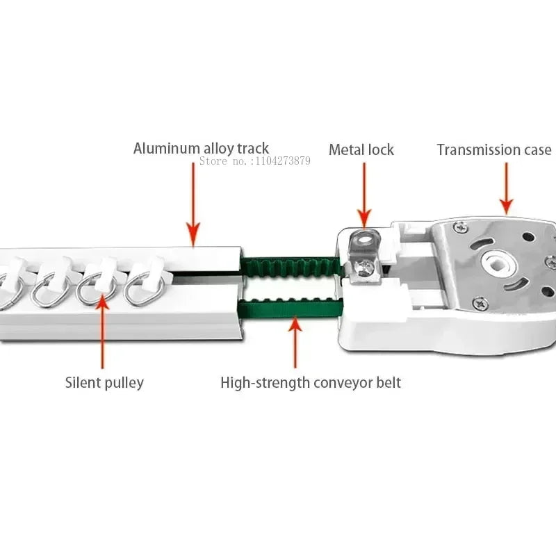 Aqara Smart Zigbee 3.0 Curtain Drive Motor C3 With1.3m-6m Silent Electric Curtain Rail Track Homekit Automatic Control System