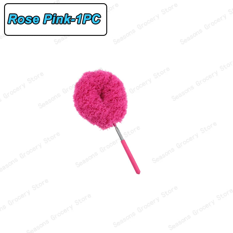 Reusable Microfibre Ceiling Fan Duster Dusting Dust Duster Ceiling Fan Blade Cleaning Adjustable Length Household Cleaning Tool