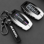 Leather Car Key Case Cover for Great Wall Haval H6 2024 H9 2024 H2 M6 Cool Dog Plus Owl Dragon MAX F7 F7X F7H H8 H3 Accessories