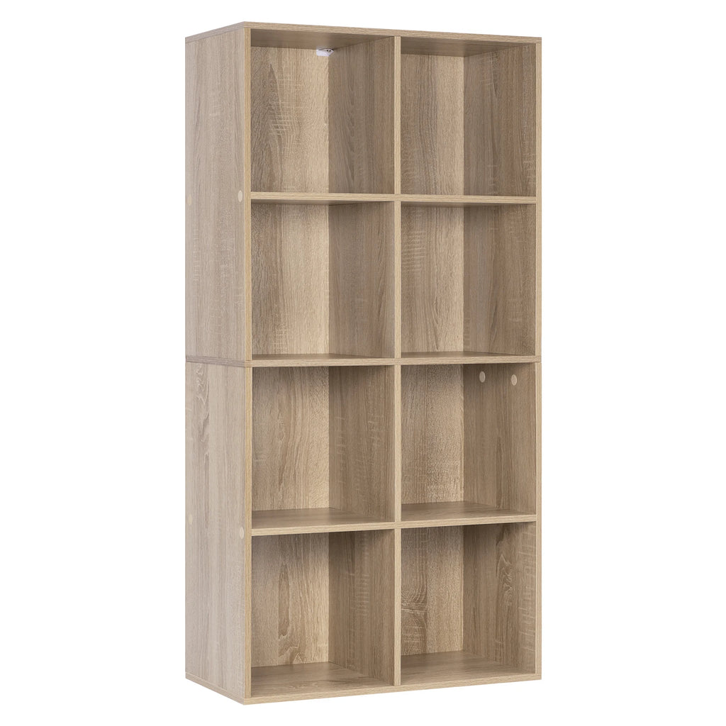WOLTU 1PC Book Shelf 8 Storage Cubes Unit Freestanding Bookcases Organizer for Living Room Bedroom Office Home Furniture