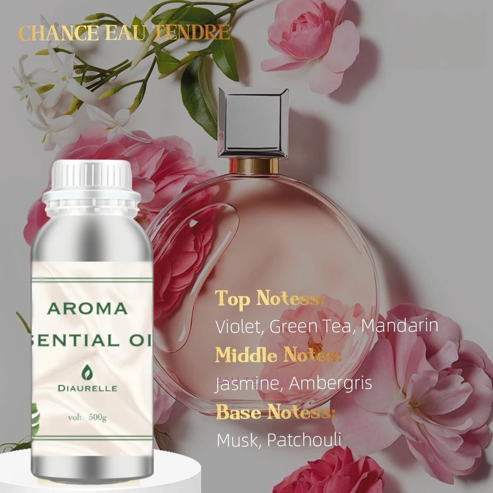 Diaurelle Hotels 500ML Long-Lasting Perfume Oil for Diffuser Hotel Home Air Freshener Strong Refreshing Aroma