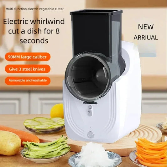 New Multi-function Vegetable Slicing Machine Household Kitchen Electric Vegetable Cutter Vegetable Slicer Shredder Automatic