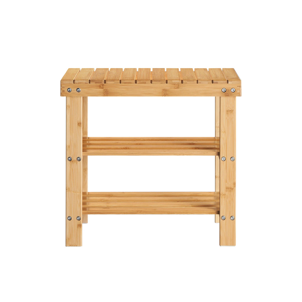 SoBuy FSR02-K shoe rack Bench Shoe Bench made of high quality bamboo with 2 years warranty B50cm