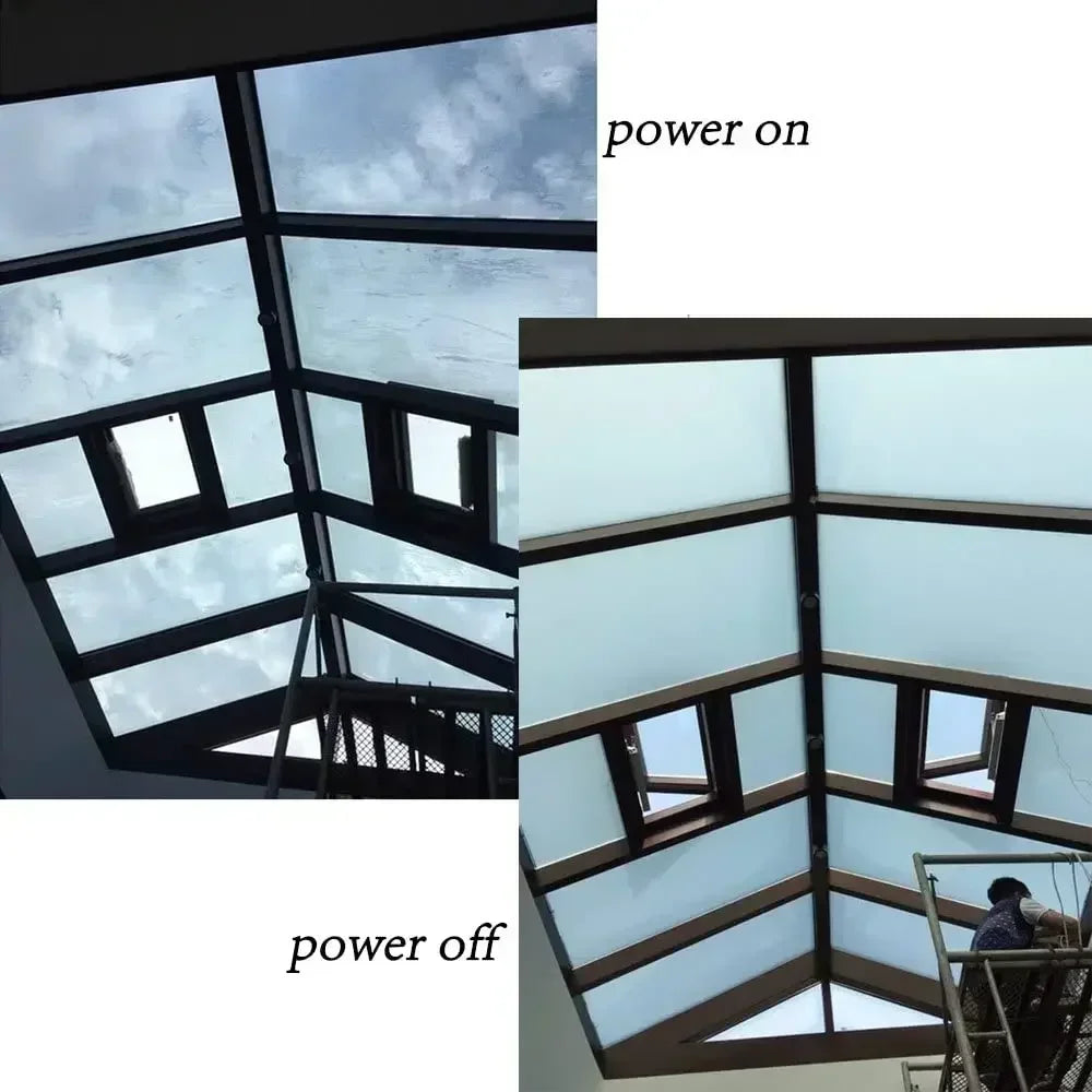 PDLC Smart Glass Window Film Electrochromic Tint Film with Remote Customized Size Switchable Glass Film