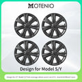 4PCS Design for TESLA Model Y 2020-2024 Vehicle Full Coverage Blade Wheel Cover Cap 19 Inches Hubcaps  Automobile Accessories