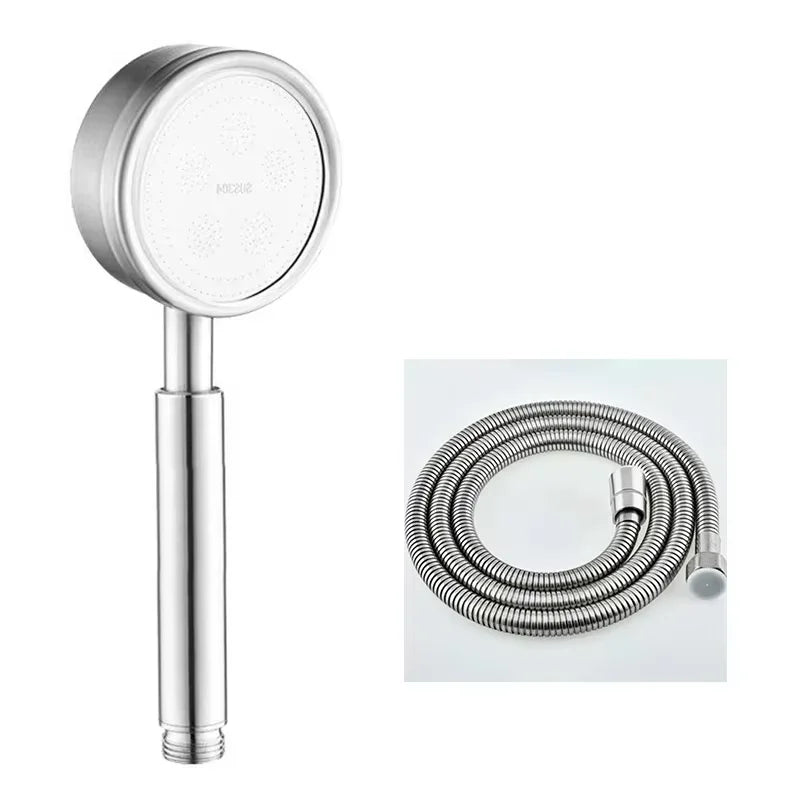 High Pressure 304 Stainless Steel Handheld Shower Head 5 Modes Adjustable Shower Heads Water Saving Spa Shower Head 2025