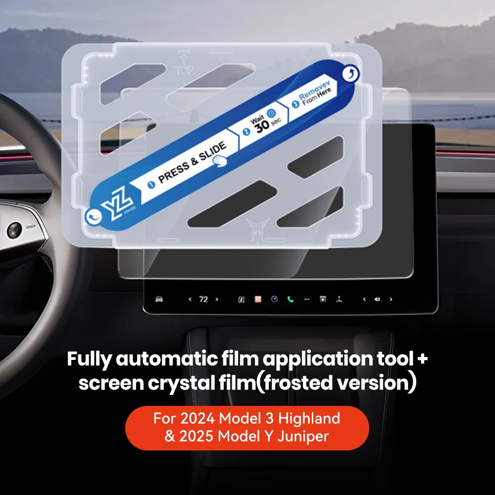 YZ Tempered Glass Screen Protector For Tesla Model 3 Y Center Console Anti Glare HD Film Protection Screen Protecto Accessories