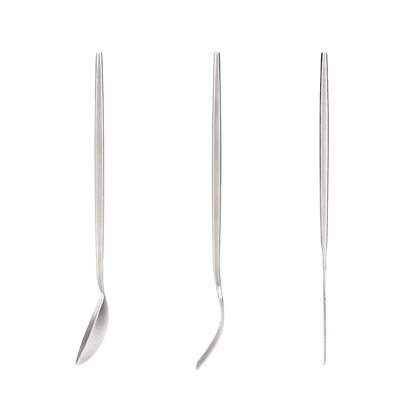 Keith Titanium Portable Spoon Fork Knife Steak Western Flatware Kitchen Christmas Party Supplies Dinnerware Travel Cutlery Set