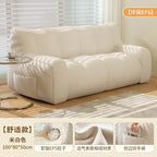 Small Double Bean Bag Sofa Double Seat Reclining Soft Comfortable Sofa Balcony Bedroom Washable Fabric Sofa