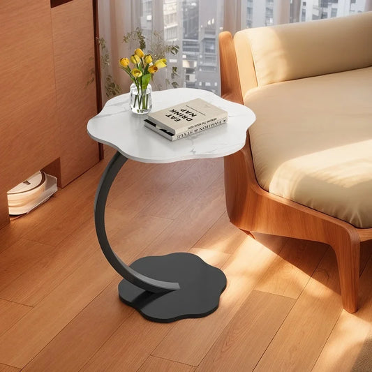 Coffee Tables Light Luxury Side Table Round Flower Bedside Table Bedside Home Study Desk Auxiliary Desk Living Room Furniture