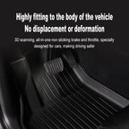 For Tesla Floor Mats Model Y Model 3 2024 Left Rudder Luggage Mat TPE waterproof Anti-Slip Set Floor Liner Mat
