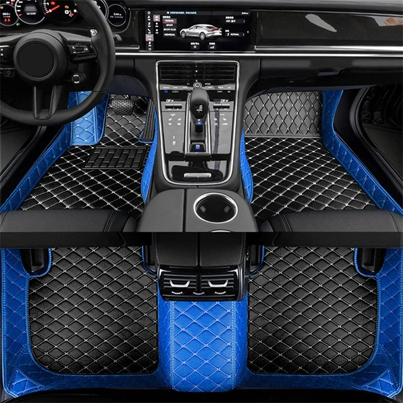 Car Floor Mats For Ford S-Max MK1 2006~2014 7seat Anti-dirt Pads Full Set Waterproof Floor Mat Non-slip Carpets Car Accessories