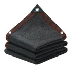 Extra-Large Black Sunshade Net with Grommets - HDPE Mesh Fabric for Greenhouses, Patios, Plants, Gazebos & Porches