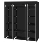 69" Portable Clothes Closet Wardrobe Storage Organizer with Non-Woven Fabric Quick and Easy to Assemble Extra Strong