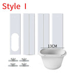 Air Conditioner Exhaust Hose Vent Kit Mobile Air Conditioning Parts Window Kit Slide Plate Tube Connector Wind Shield Adaptor