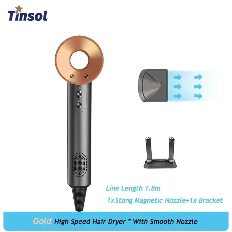 Professional negative ion hair dryer, high-speed constant temperature bladeless hair dryer home negative ion hair dryer