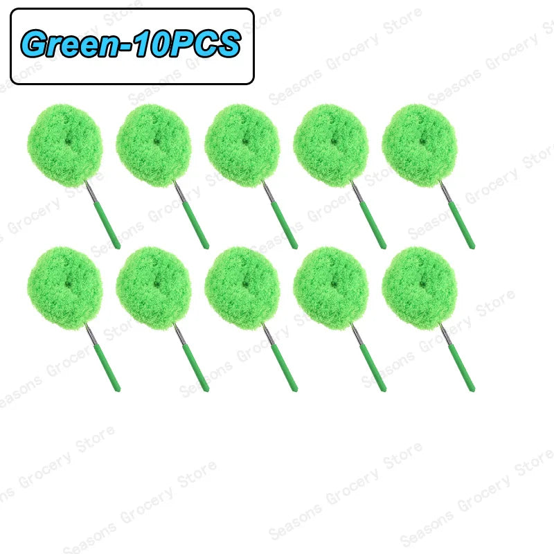 Reusable Microfibre Ceiling Fan Duster Dusting Dust Duster Ceiling Fan Blade Cleaning Adjustable Length Household Cleaning Tool