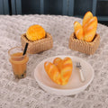 1/12 Decorative Dollhouse Kitchen Simulation Bread Set with Basket