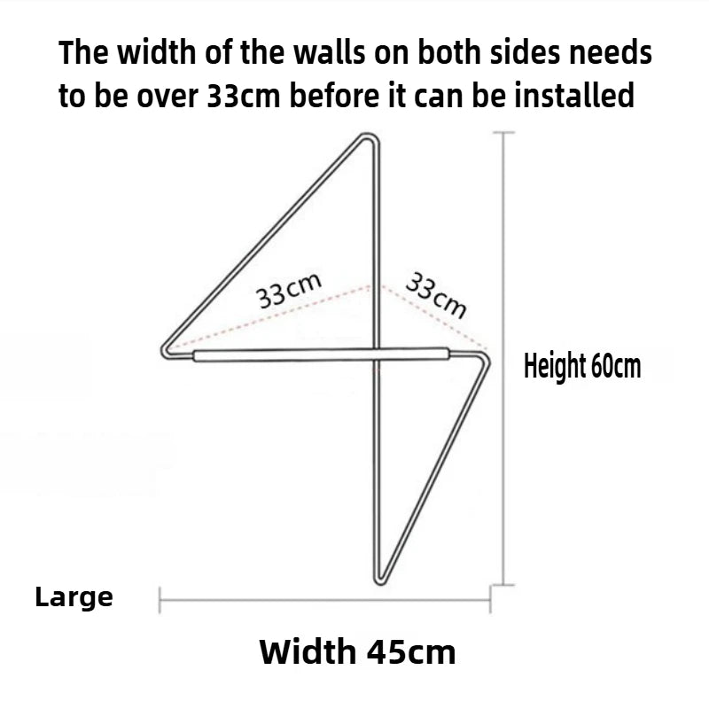 Nordic Wood Wall Hanger Clothes Rack Corner Hat Rack Wall Decoration Corner Clothes Organizer Portable Wall Storage Furniture