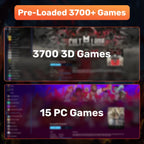 Launchbox 500G Gaming HDD For PS4/PS3/Switch/PS2/WII/WIIU Emulator Game Consoles Built-in 3700 3D/AAA Games For Win PC Plug&Play