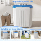VCJ Portable Washing Machine, Twin Tub Washing Machine Laundry Compact