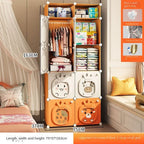 Partitions Bedroom Folding Economic Designer Wardrobe Modern Space Saving Clothes Cabinets Simple Dressers Cube Hotel Furniture