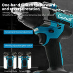 1800N.M Torque Brushless Electric Impact Wrench Cordless Electric Wrench 1/2 inch for Makita 18V Battery Pins Screwdriver Tools