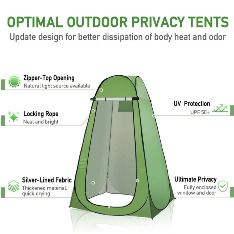 Pop Up Privacy Shower Tent - Portable Changing Tent for Camping, Beach & Hiking , Quick Setup & Full Coverage