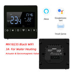 110V 120V 230V All Touch Screen Temperature Controller Thermoregulator Black Back Light Electric Heating Room Thermostat