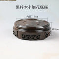 High Quality Miniature Wooden Round Base Figurines Vase Flower Pot Sorting Table Display Stand Tea Sets Pedestal Plant Shelves