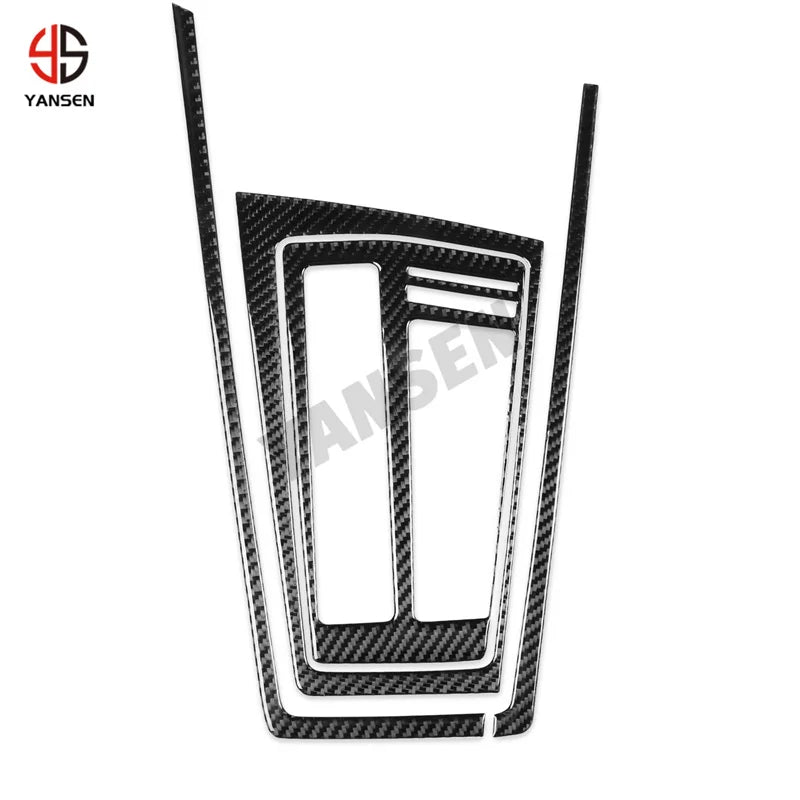 Gear Shift Panel Surround Trim Carbon Fiber Cover Sticker For Volkswagen Golf 8 GTI MK8 2021-2023 Car Inside Accessories