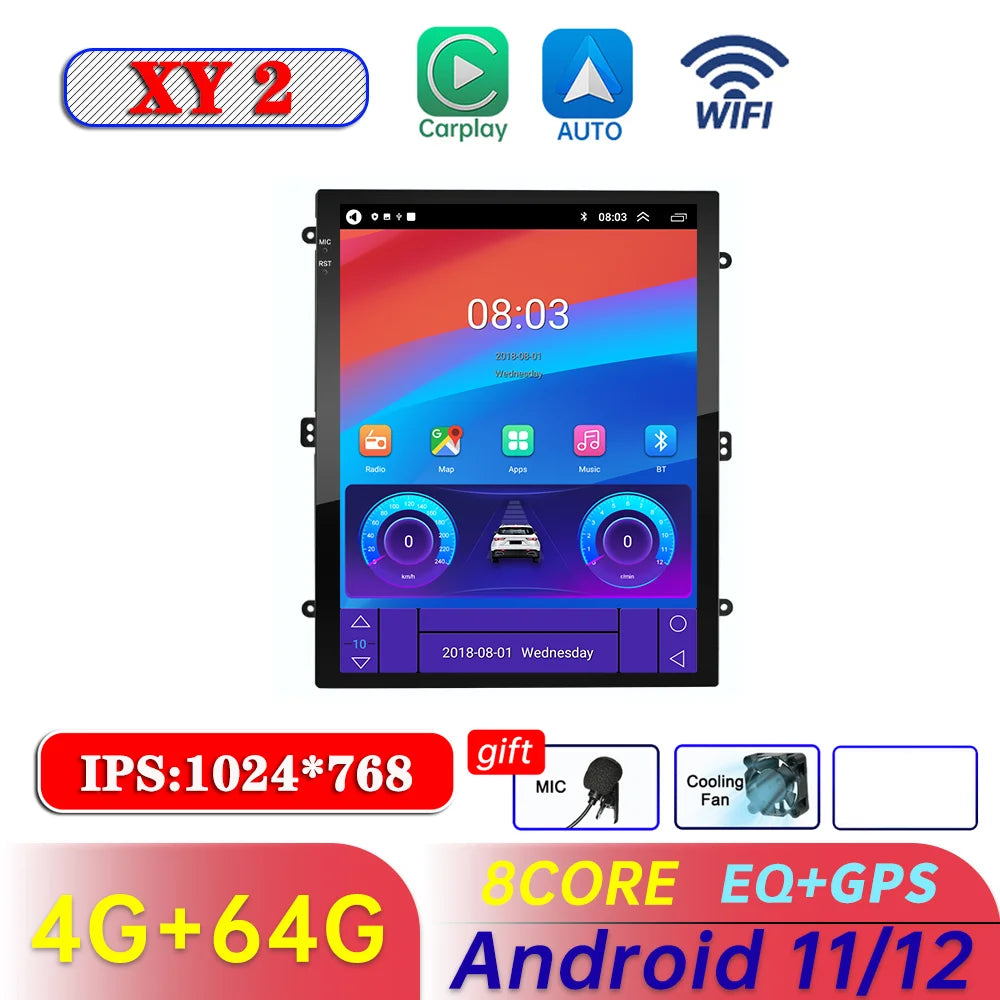 Car adio For Tesla Style 9.7inch Host Wireless Carplay Android auto For KIA TOYOTA Nissan Honda Opel Car Multimedia Player