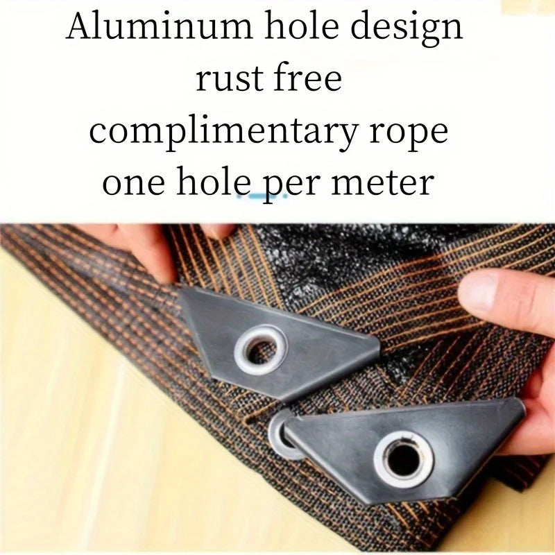 Pet Sunshade and Sunscreen Mesh, Multi-layer Edge Wrapping, Perforated, Thickened, Balcony, Courtyard, Outdoor Shading, Thermal