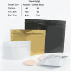 Aluminum Foil Mylar Coffee Storage Bags,Stand Up Heat Sealing,Zip Lock Pouch,Eco Smell Proof Packaging Bags,High Quality,100 Pcs