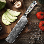 TAMZUODamascus Steel Kitchen Tools Set Cooking Chef Knives For Household Chopping Slicing Fruit  Knife