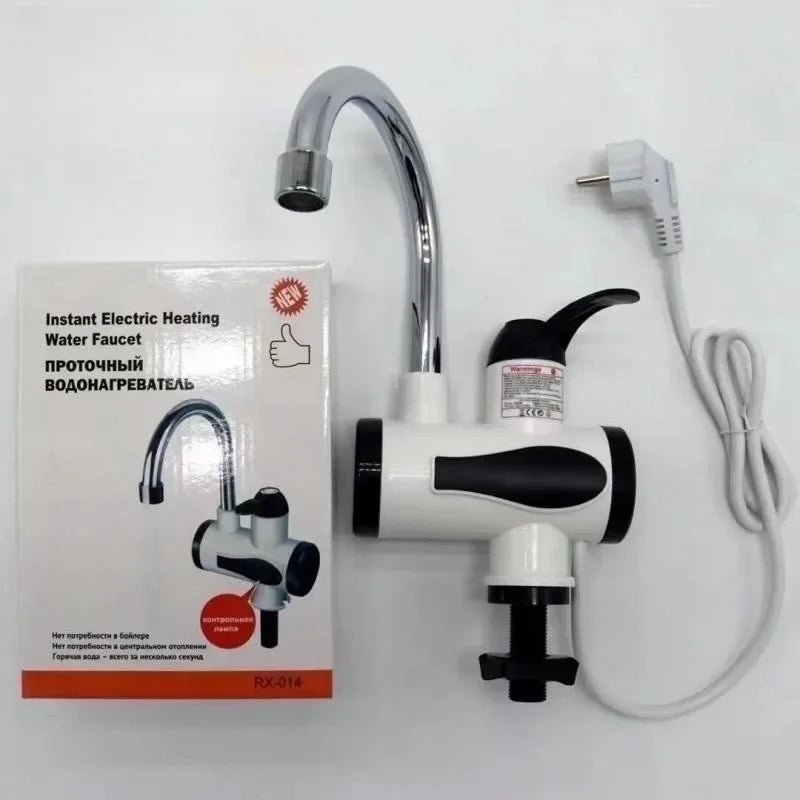 Tankless Instantaneous Faucet Water Heater Instant Water Heater Tap Kitchen Hot Water Crane LED Digital EU Plug