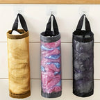 Kitchen Garbage Bag Wall Mounted Storage Bag, Circular Miscellaneous Storage Bag, Hanging Rear Door Storage Box.
