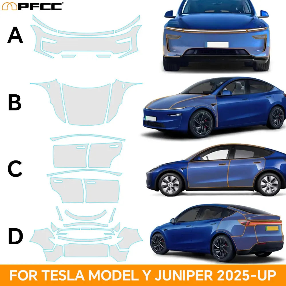 9Mil TPU Clear Paint Protection Film for Tesla Model Y (2025-2026)