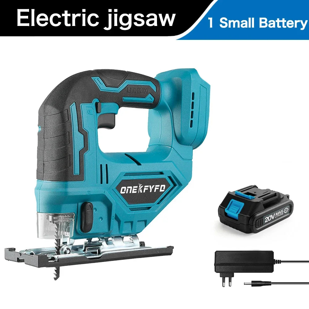 65mm Electric Jigsaw Portable Cordless Jig Saw Multi-Function Woodworking tools wood cutting machines For Makita 18V Battery