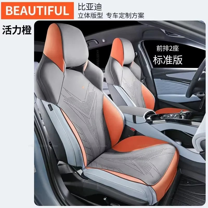 New suede Car Seat cover for BYD seal EV 2024 Breathable Comfortable Four Seasons Universal Auto Full Seats cushion