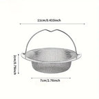 1/20pcs Kitchen Sink Strainer With Handle & Stopper Replacement Drain Basket Stainless Steel Mesh Filter Waste Hole