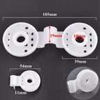5~80 Pcs White Camping Garden Fence Sunshade Net Fix Clamp Sunshade Net Cloth Plastic Clip Outdoor Sunshade Net Accessories