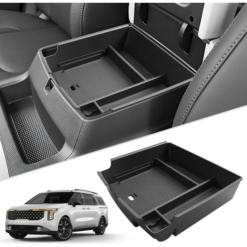 for 2025 Kia Carnival Center Console Organizer for 2025+ Kia Carnival (LX/LXS/EX/SX/SX Prestige) Console Tray Kia Carnival 2025