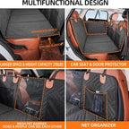 Pet Car Seat Protector Anti Slip Waterproofing Dog Car Seat Cover 600D Oxford Cloth Reinforced Stitching with Straps for Travel